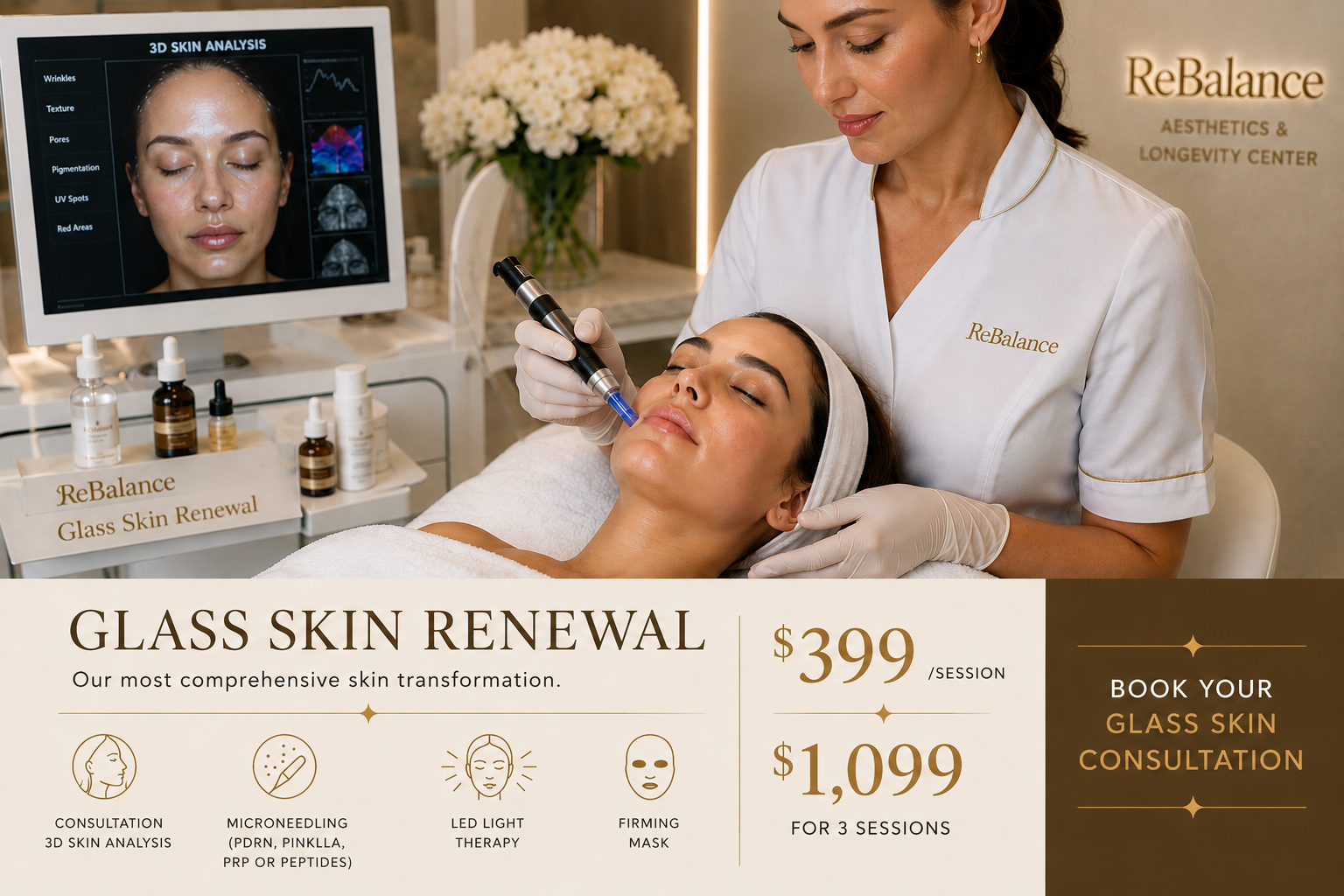 Glass Skin Renewal treatment at ReBalance