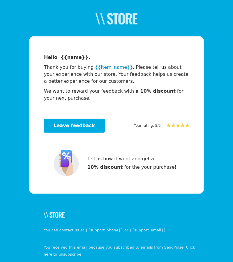 Other free email template