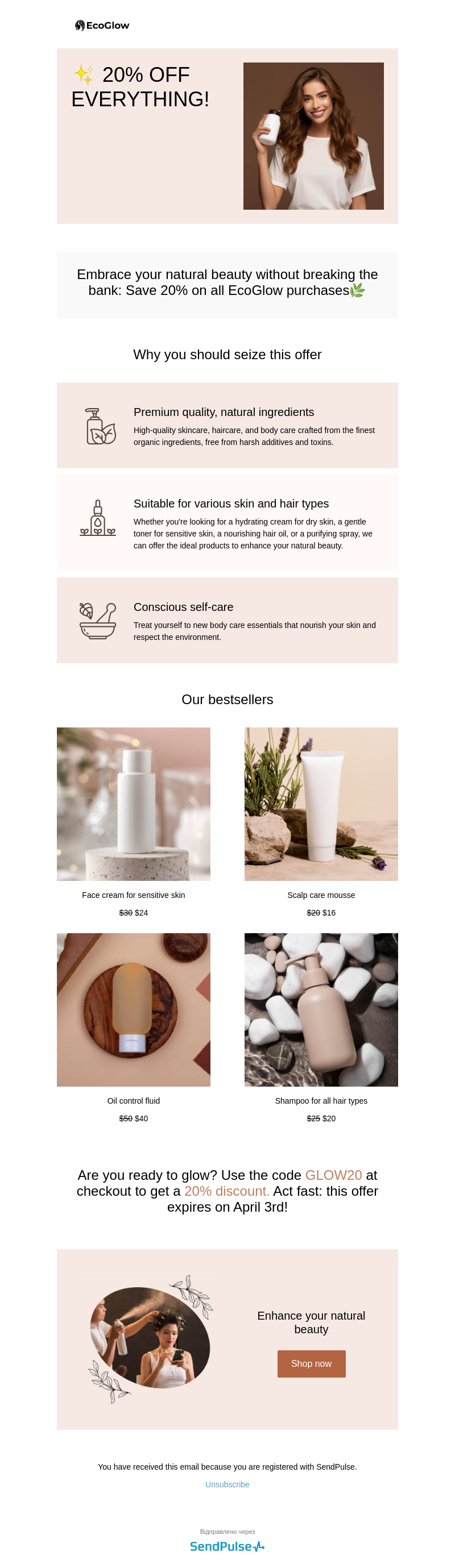 Ecommerce free email template